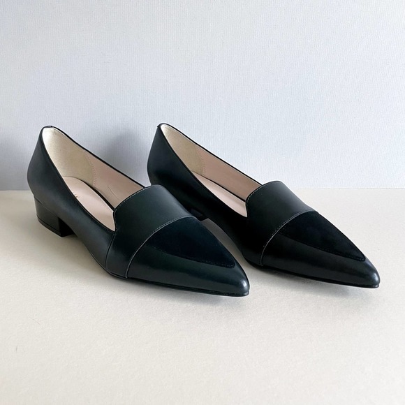 Cole Haan Shoes - Cole Haan Marlee Skimmer Black Leather Pointed Loafers